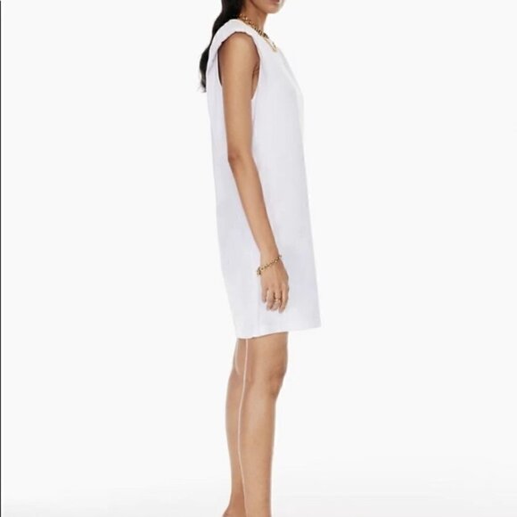 𝅺ARITZIA Babaton Sleeveless, Crew-Neck Dress with Shoulder Pads Size S - Picture 5 of 11